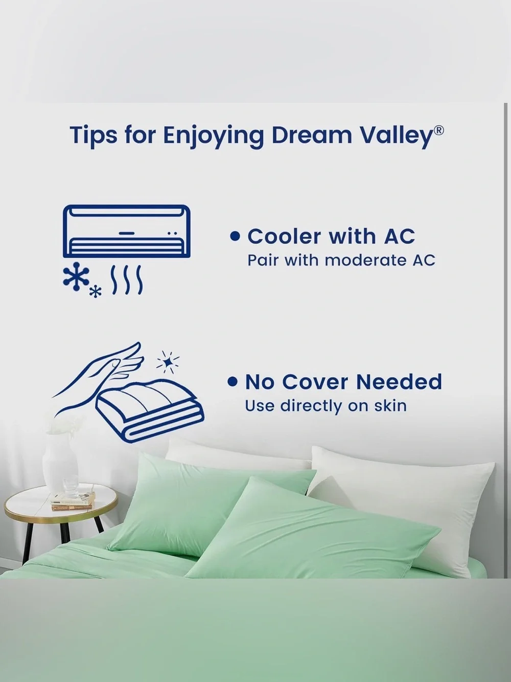 Dream Valley Outlast Cooling Comforter King Mint Macaron 106